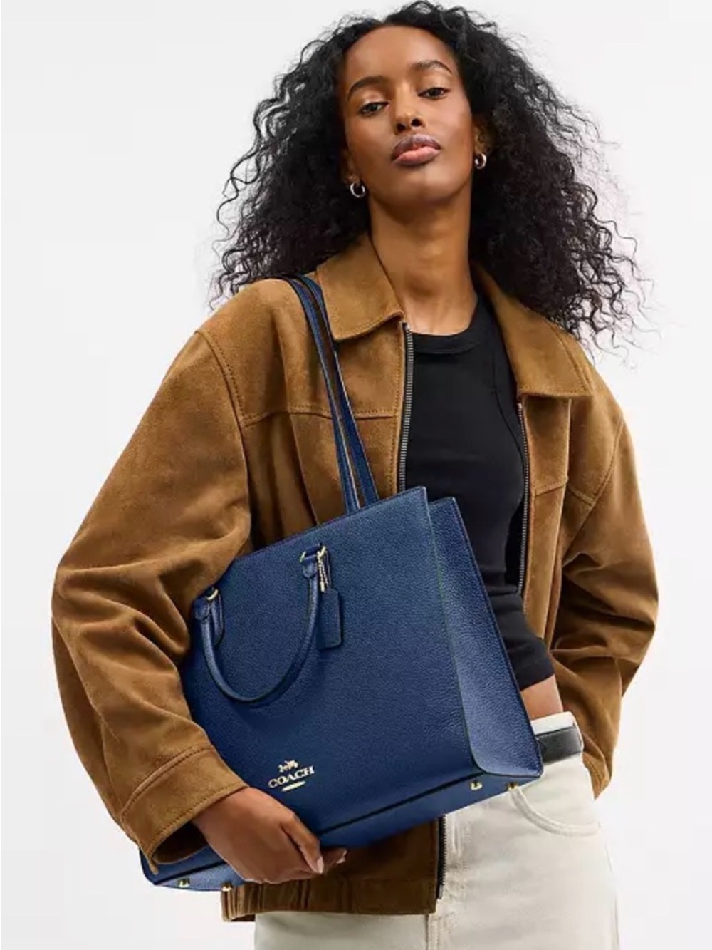 Coach (NWT) Maggie Tote Bag in Deep Blue - Picture 16 of 17